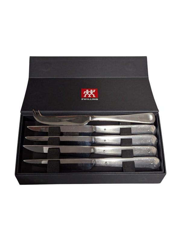 Zwilling Steak Knife Set with Maxwell & Williams Piece – Stainless Steel in Box