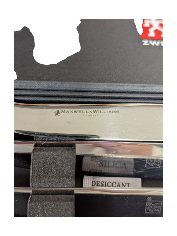 Zwilling Steak Knife Set with Maxwell & Williams Piece – Stainless Steel in Box