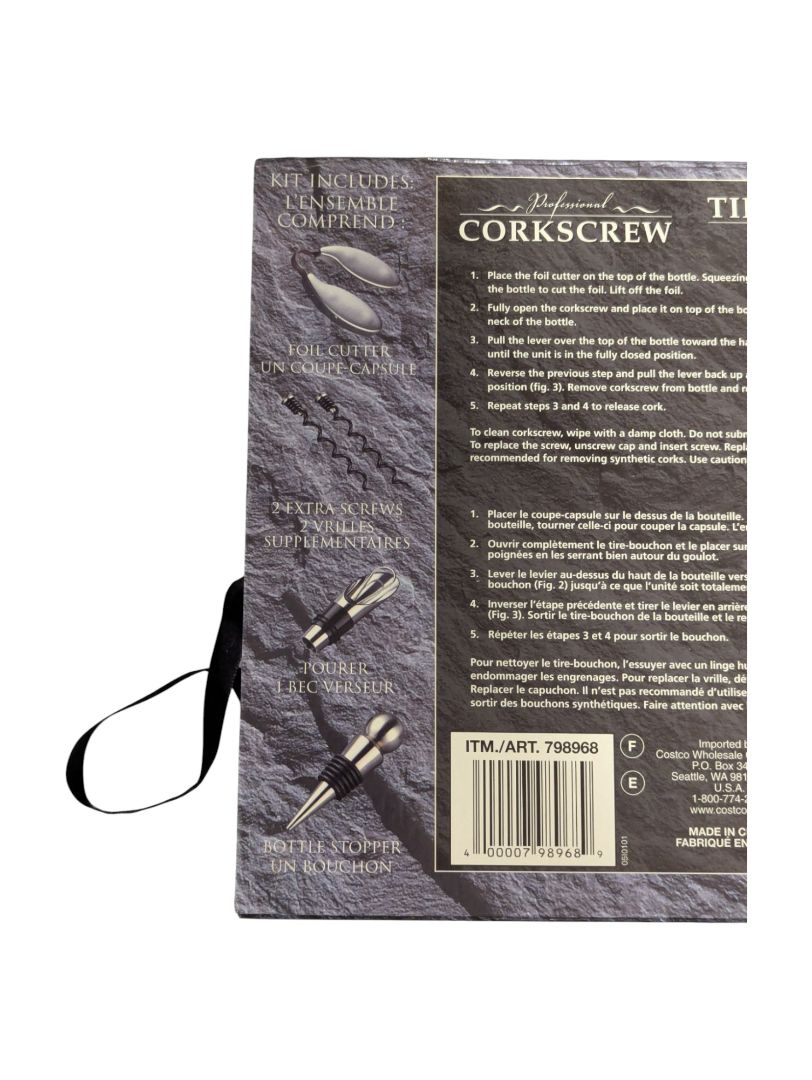 Professional Corkscrew Wine Opener Set – Gift Box