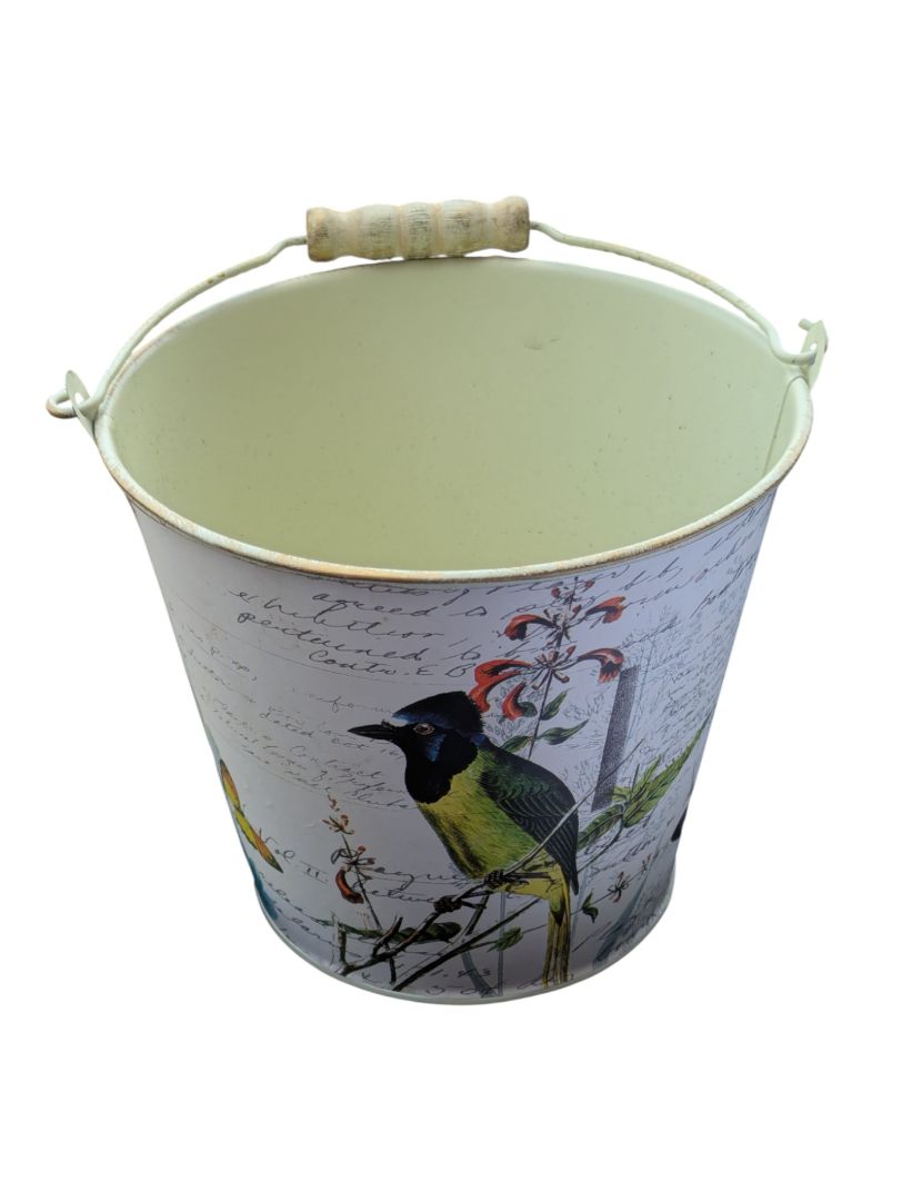 Lemax Holiday Village Decorative Lighted Trees with Tin Bucket