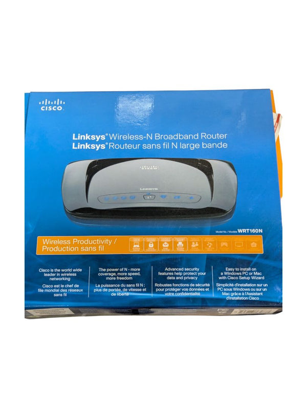 Linksys by Cisco WRT160N Wireless-N Broadband Router + CD Storage Bundle