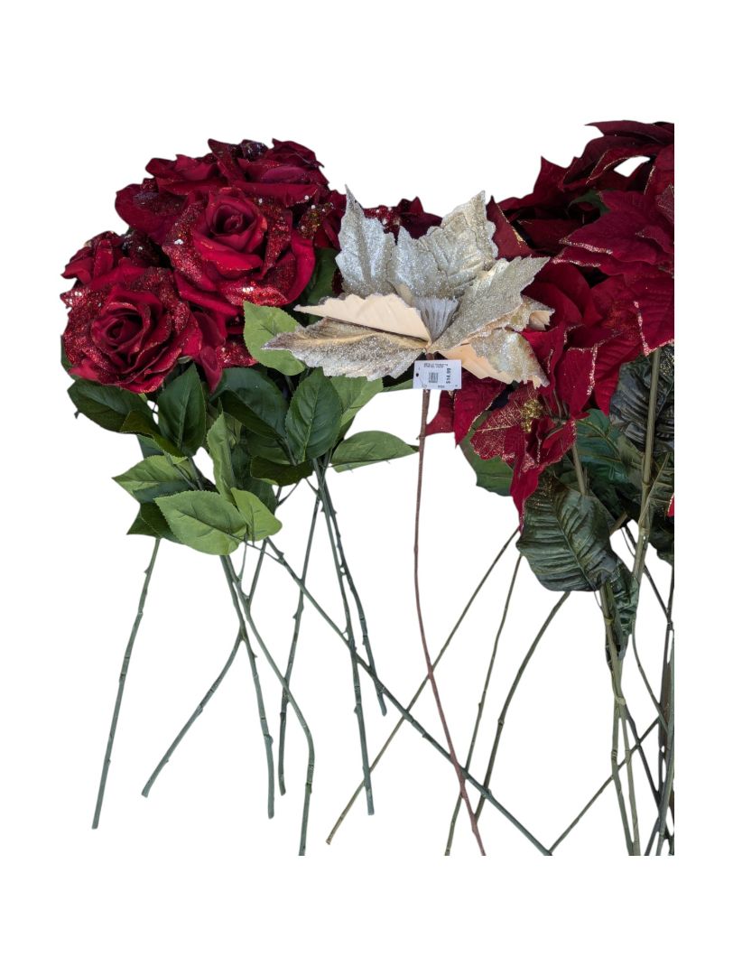 Artificial Holiday Floral Arrangement – Mixed Bundle