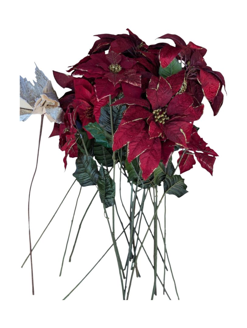 Artificial Holiday Floral Arrangement – Mixed Bundle