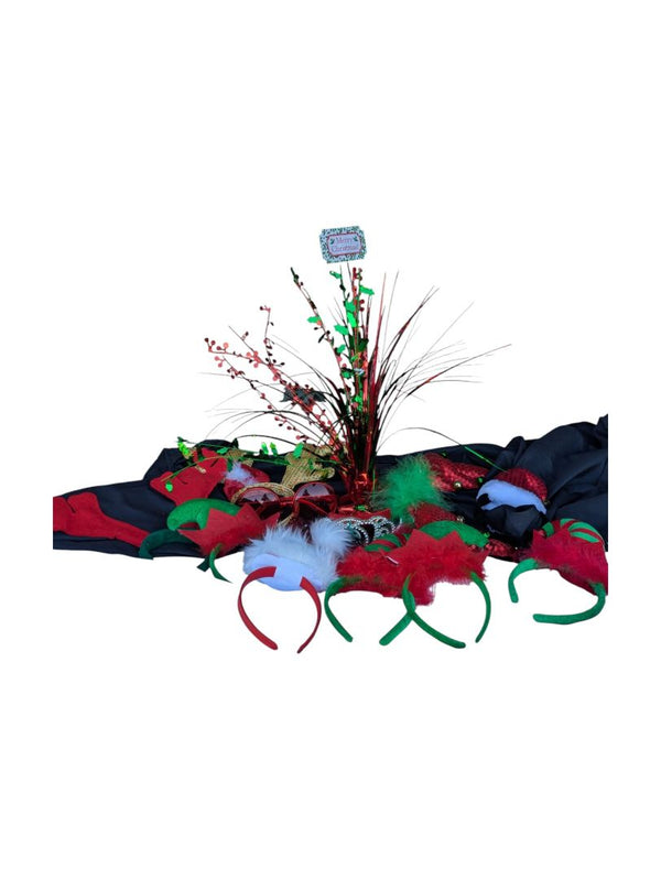 Christmas Party Accessories Lot – Headbands, Hats & Décor