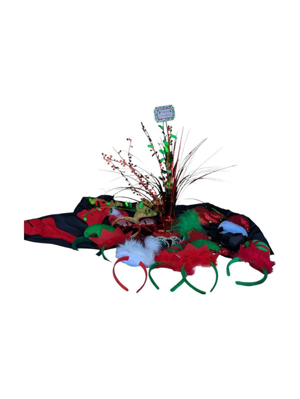 Christmas Party Accessories Lot – Headbands, Hats & Décor