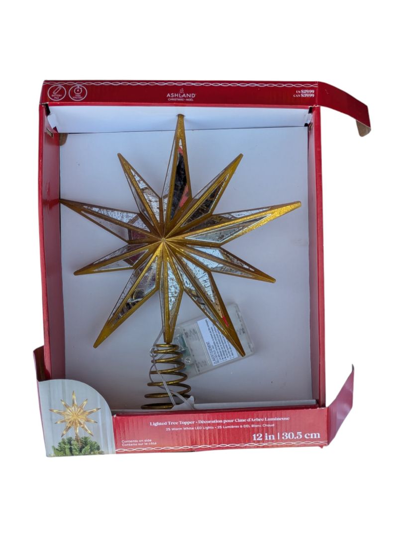 Ashland Lighted Tree Topper – 12