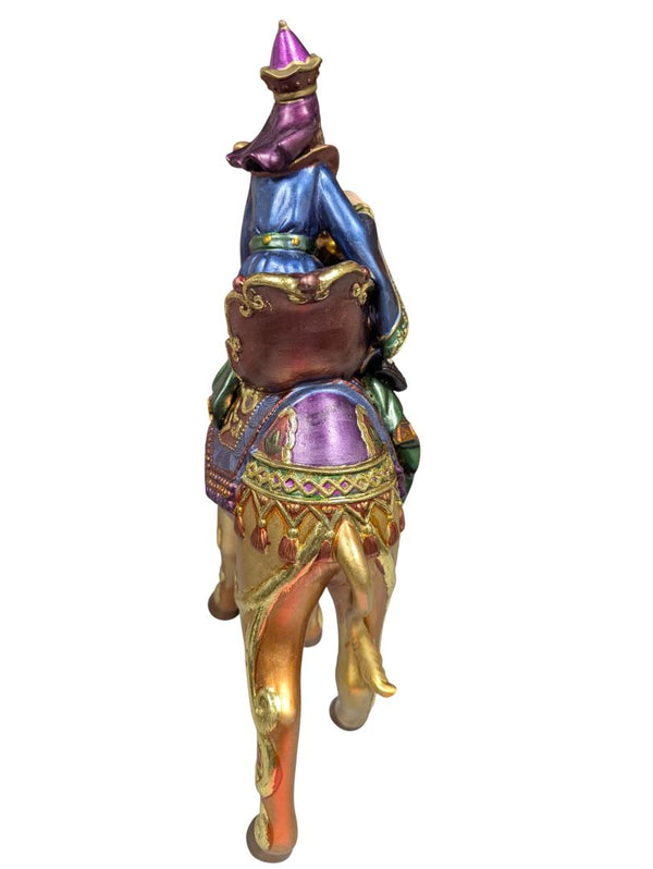 Hand-Painted Wise Man on Camel – Nativity Figurine