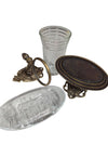 Vintage Vanity & Glassware Mixed Lot – 4 Pieces