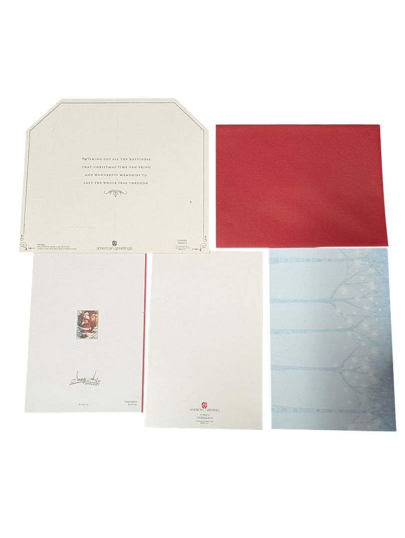 Boxed Lot of Vintage & Modern Christmas Cards