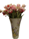 Hand-Painted Ceramic Vase with Faux Tulip Arrangement – English Butler