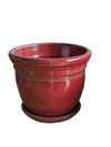 Large ceramic glazed planters