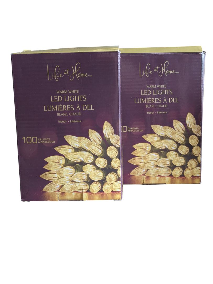 Holiday Lights & Accessories Bundle – Assorted Strands, Replacement Bulbs, Clips