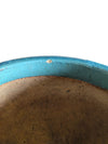 Large Glazed Ceramic Planter – Blue Drip Glaze