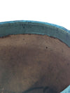 Large Glazed Ceramic Planter – Blue Drip Glaze