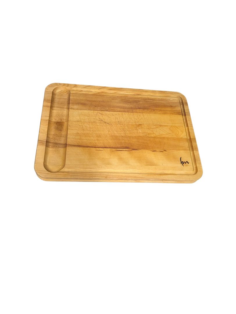 Large Reversible Solid Wood Cutting Board
