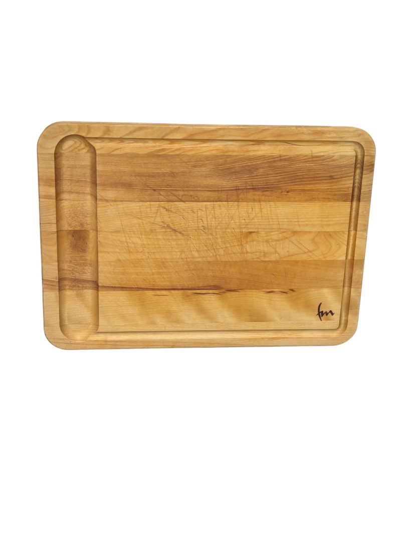Large Reversible Solid Wood Cutting Board