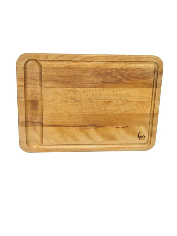 Large Reversible Solid Wood Cutting Board