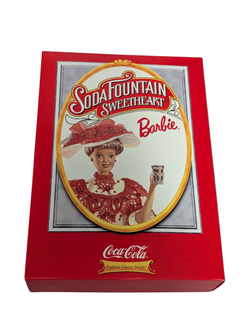 Soda Fountain Sweetheart Barbie – Coca-Cola Fashion Classic Series (1996, #15762)