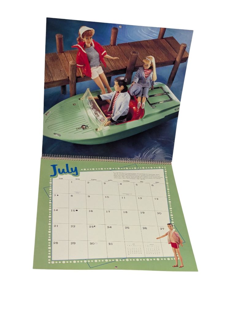 Vintage Barbie Wall Calendar / Hallmark-Style Collectible (Mattel / Hallmark Edition)