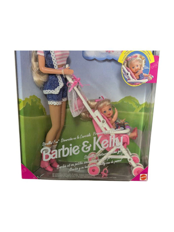 Barbie & Kelly “Strollin’ Fun” Playset – Mattel 1994 – New in Box