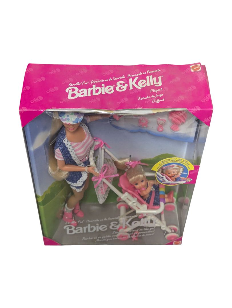 Barbie & Kelly “Strollin’ Fun” Playset – Mattel 1994 – New in Box