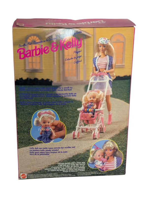 Barbie & Kelly “Strollin’ Fun” Playset – Mattel 1994 – New in Box