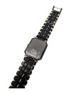 Seiko Quartz Dress Watch – Black & Gold Two-Tone