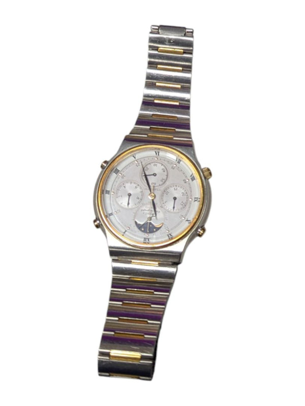 Seiko Chronograph Quartz – Two-Tone Moonphase Watch