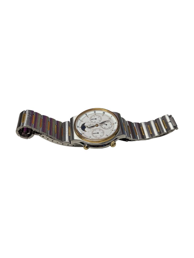 Seiko Chronograph Quartz – Two-Tone Moonphase Watch