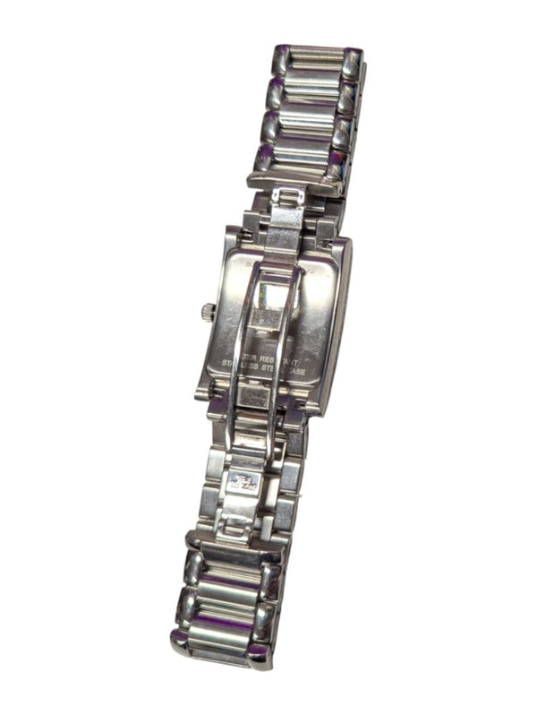 Bulova Quartz Stainless Steel Dress Watch – Rectangular Case