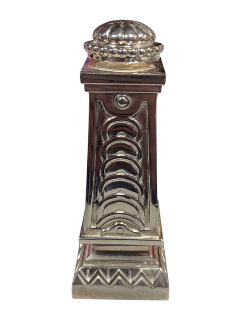 Vintage Silver-Plated Column Salt & Pepper Shakers – E.P. Zinc