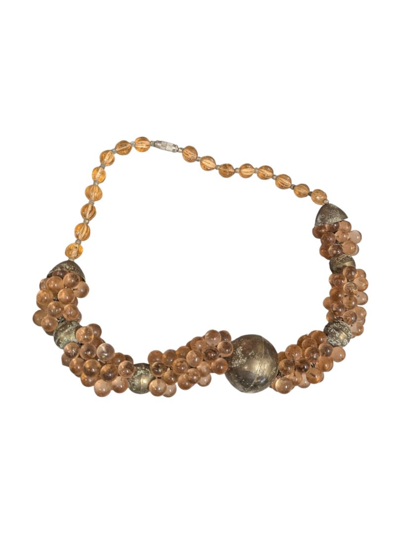 Lot of 5 Mixed Costume Necklaces – Beaded, Rosary & Statement Styles