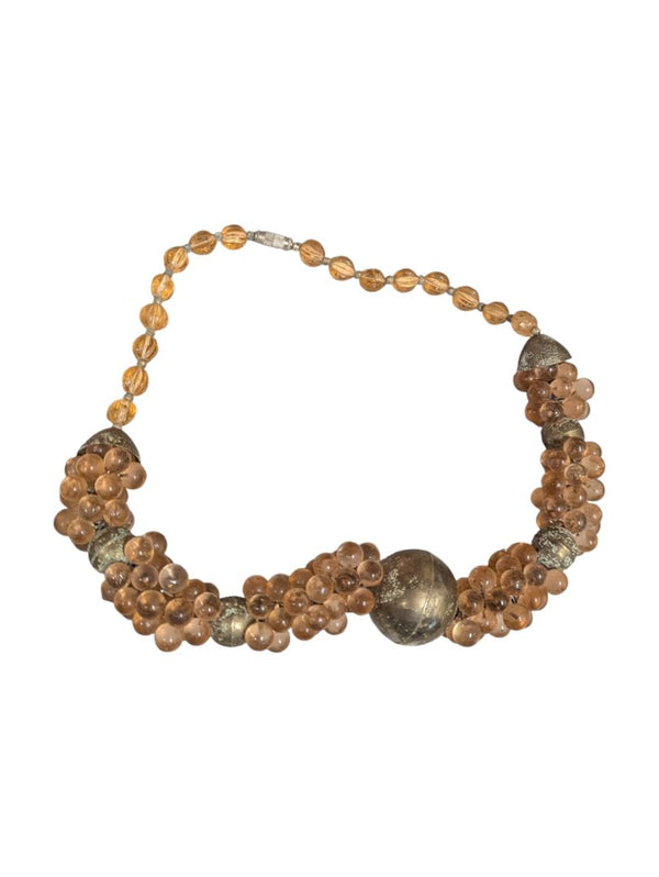 Lot of 5 Mixed Costume Necklaces – Beaded, Rosary & Statement Styles