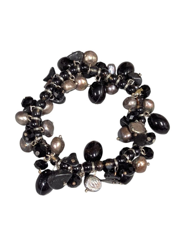 Lot of 5 Costume Bracelets – Mixed Beads & Bangles