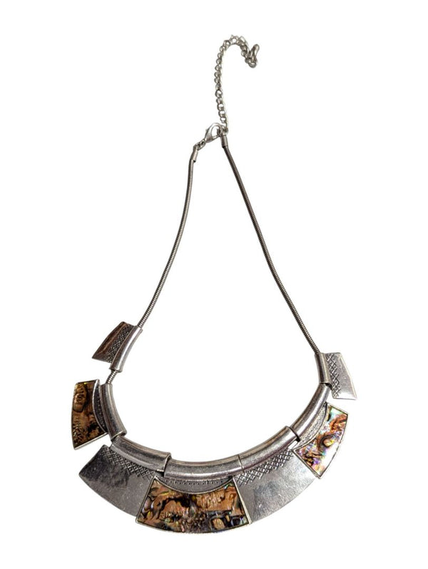 Lot of 5 Statement Necklaces – Abstract, Resin & Inlay Designs