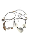 Lot of 5 Statement Necklaces – Abstract, Resin & Inlay Designs