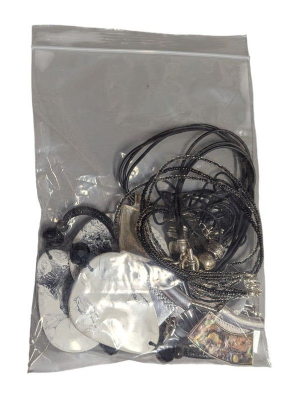 Lot of 5 Statement Necklaces – Abstract, Resin & Inlay Designs