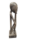Large Hand-Carved African Tribal Wooden Sculpture