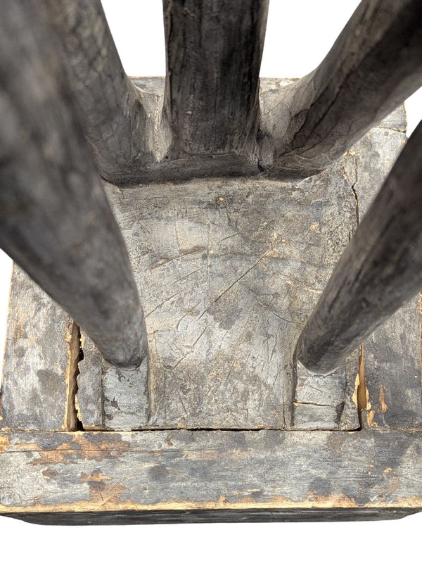 Large Hand-Carved African Tribal Wooden Sculpture