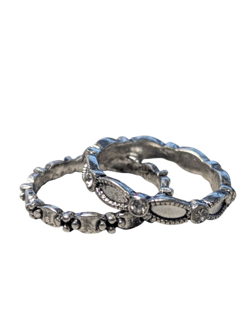 Lot of 5 Sterling Silver & Costume Rings