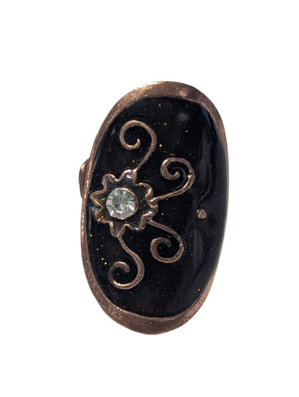 Lot of 5 Sterling Silver & Costume Rings