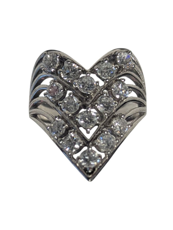 Lot of 5 Sterling Silver & Costume Rings