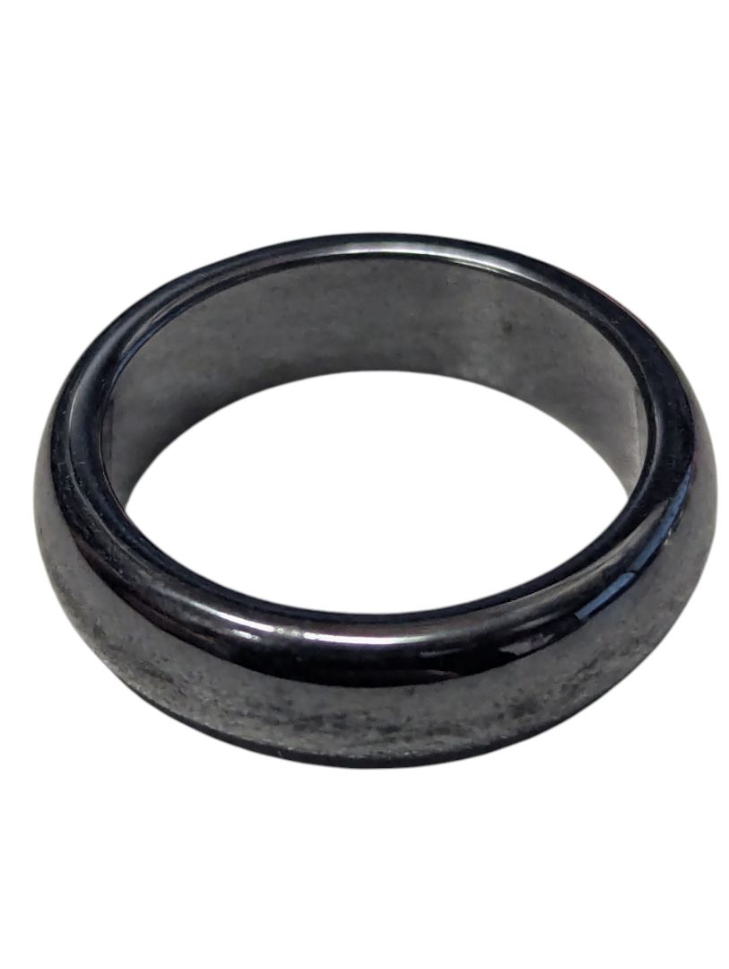 Lot of 5 Sterling Silver & Costume Rings – Red Cabochon & Band Styles