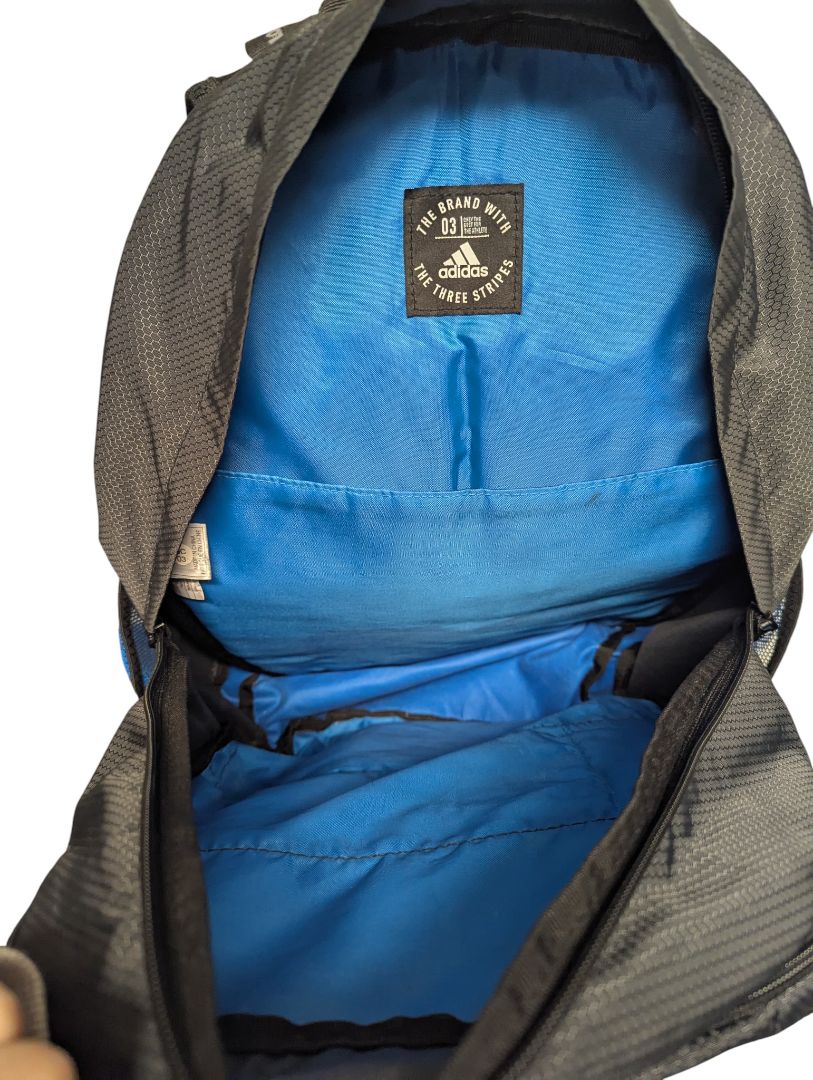 Adidas Black & Blue Sports Backpack