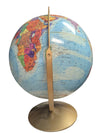 16″ Vintage Terrestrial Globe on Metal Tilt Stand