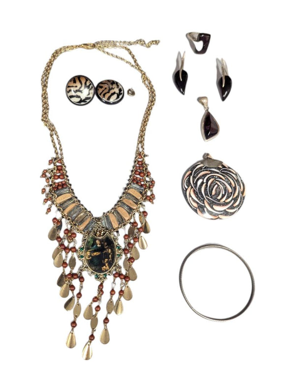 Lot of 6 Jewelry Pieces – Artistic & Costume Mix