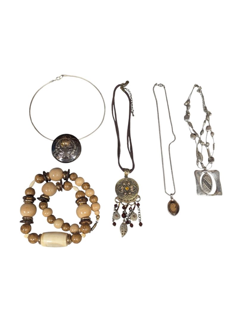 Lot of 5 Costume Statement Necklaces