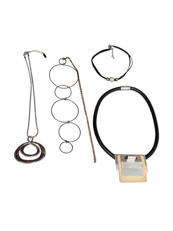 Lot of 4 Modern Costume Necklaces