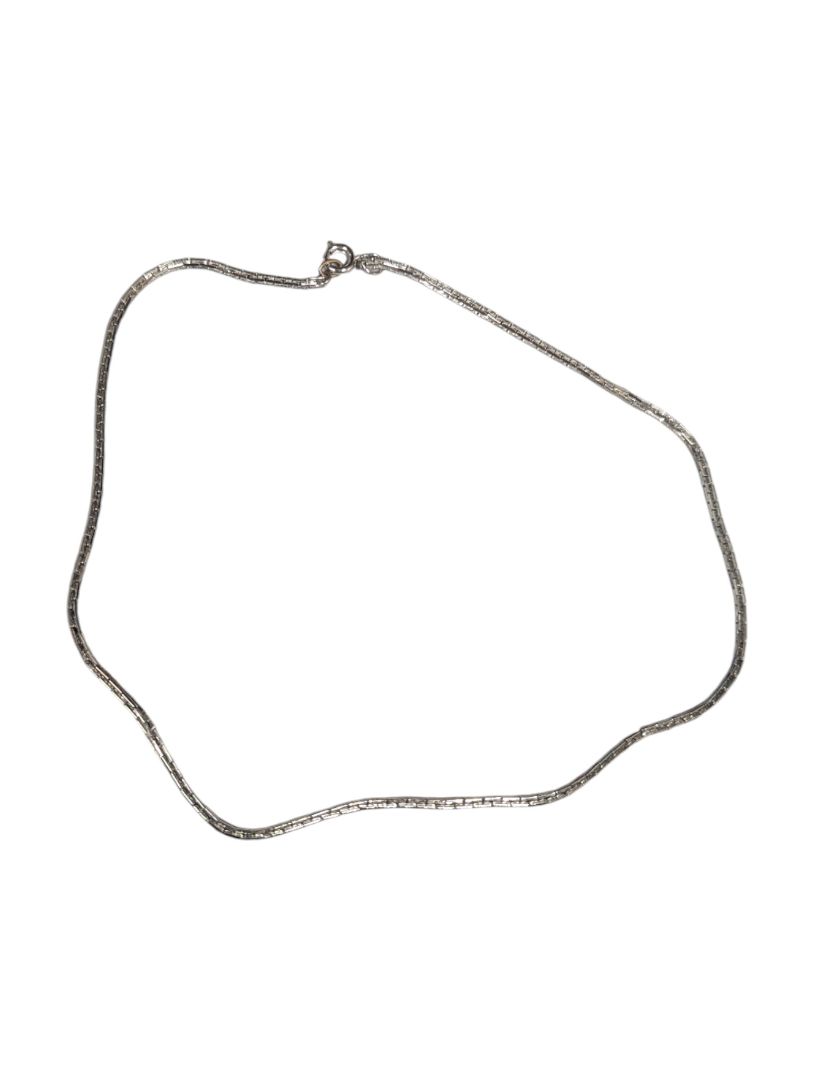 Lot of 4 Silver-Tone Necklaces – Minimalist Collars & Fine Chains