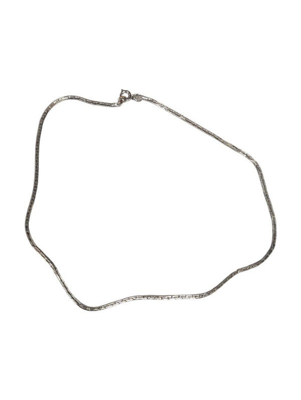 Lot of 4 Silver-Tone Necklaces – Minimalist Collars & Fine Chains